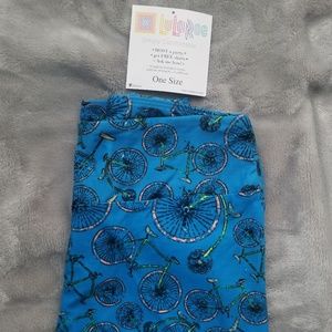LulaRoe OS bicycle print leggings NWOT